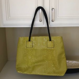 Green Faux Alligator bag